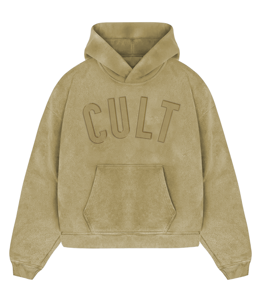 'CULT' Beige Hoodie