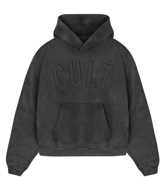 'CULT' Culture Black 'Oversized' Heavyweight Hoodie